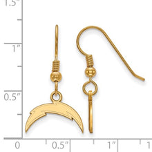 Los Angeles Chargers Gold Plated Extra Small Dangle Wire Earrings