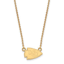 Kansas City Chiefs 14k Yellow Gold Small Pendant with Necklace