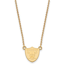 Oakland Raiders Gold Plated Small Pendant with Necklace