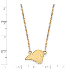 Los Angeles Rams Gold Plated Small Pendant with Necklace