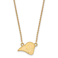 Los Angeles Rams Gold Plated Small Pendant with Necklace