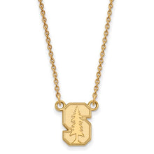 Stanford University Sterling Silver Gold Plated Small Pendant Necklace