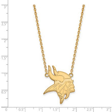 Minnesota Vikings Gold Plated Large Pendant with Necklace