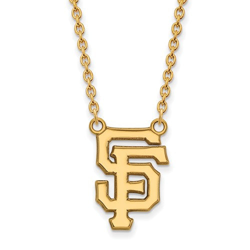 San Francisco Giants 14k Yellow Gold Large Pendant Necklace