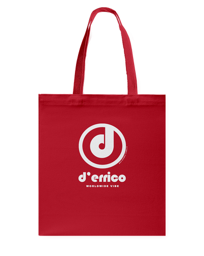 D'Errico Authentic Circle Vibe Canvas Shopping Tote