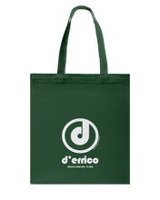 D'Errico Authentic Circle Vibe Canvas Shopping Tote