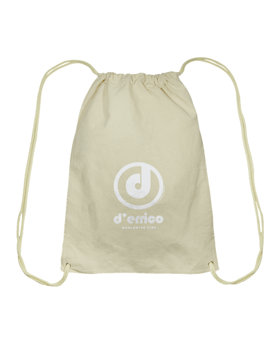 D'Errico Authentic Circle Vibe Cotton Drawstring Backpack