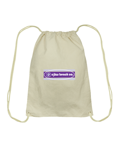 Ejizu Beach Co Cotton Drawstring Backpack