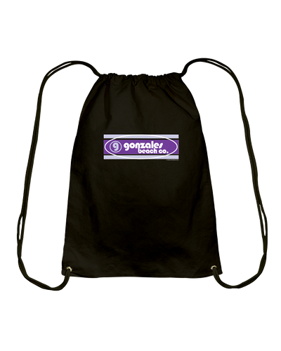 Gonzales Beach Co Cotton Drawstring Backpack