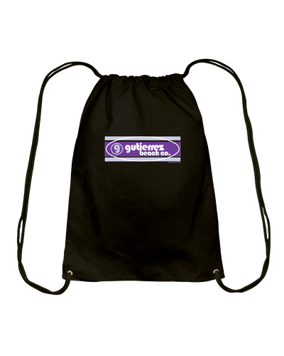Gutierrez Beach Co Cotton Drawstring Backpack