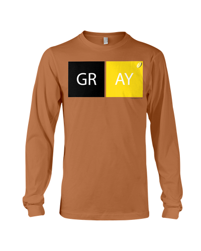 Gray Dubblock BG Long Sleeve Tee