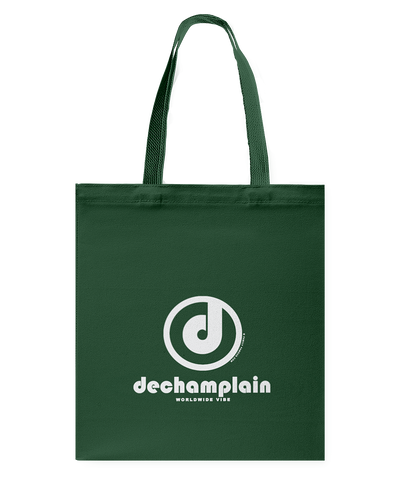 DeChamplain Authentic Circle Vibe Canvas Shopping Tote