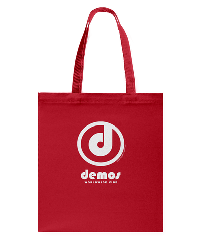 Demos Authentic Circle Vibe Canvas Shopping Tote