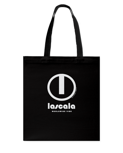 LaScala Authentic Circle Vibe Canvas Shopping Tote