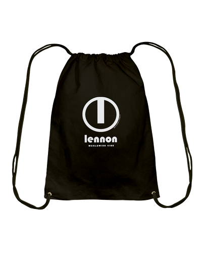 Lennon Authentic Circle Vibe Cotton Drawstring Backpack