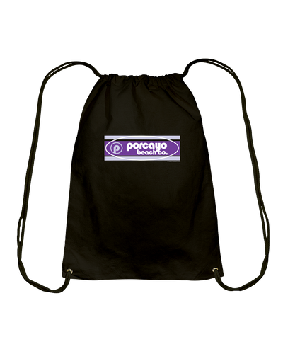Porcayo Beach Co Cotton Drawstring Backpack