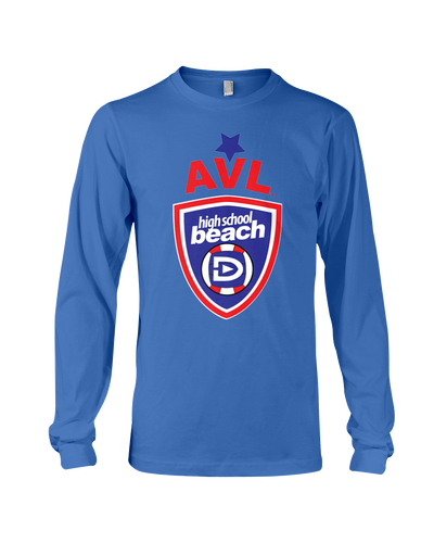 AVL High School Logo RWB Long Sleeve Tee