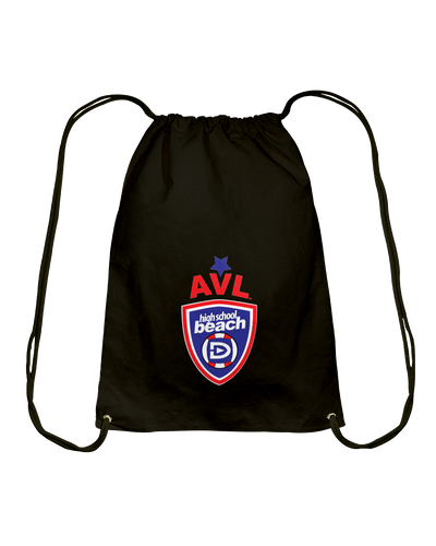 AVL High School Logo RWB Cotton Drawstring Backpack