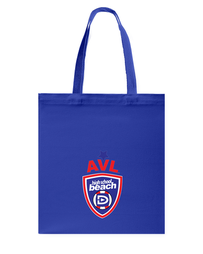 AVL High School Logo RWB Canvas Shopping Tote