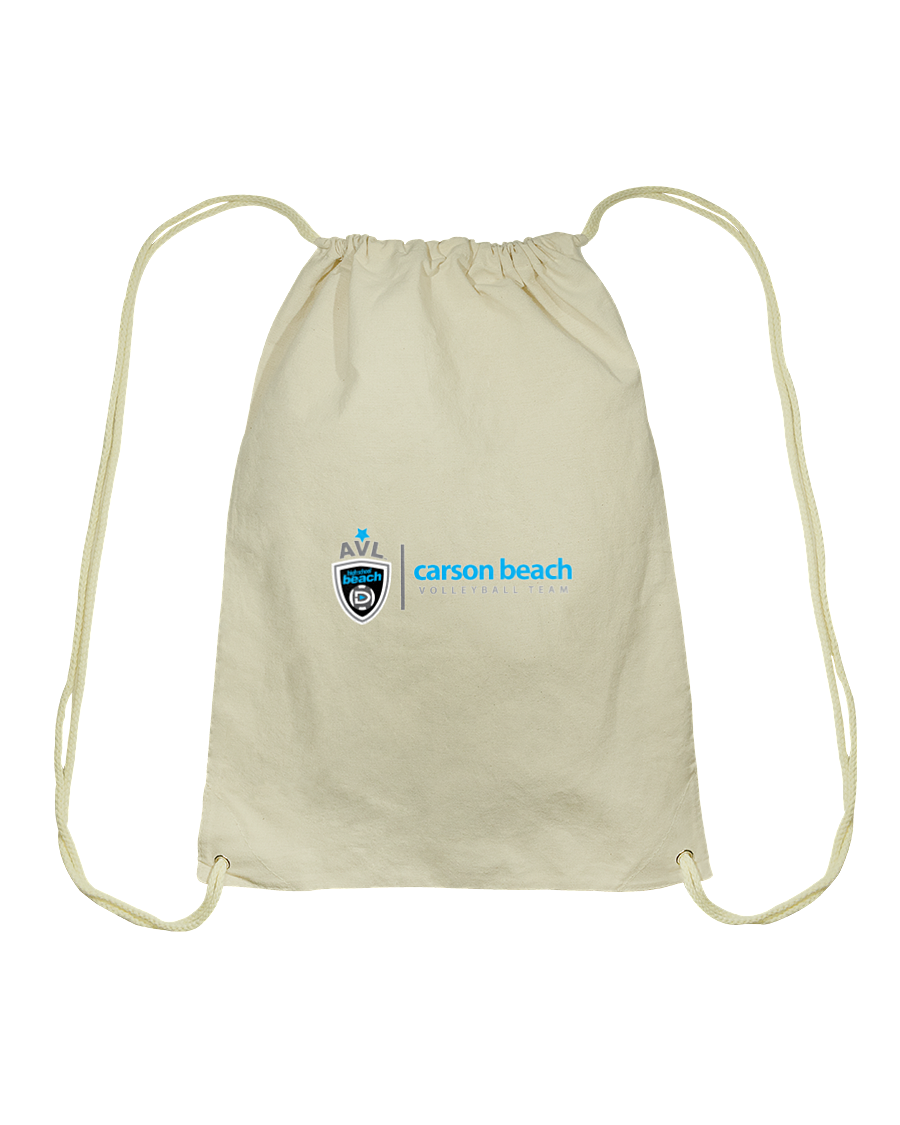 Carson Beach AVL High School Cotton Drawstring Backpack