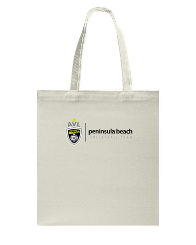 Peninsula Beach AVL High School Canvas Shopping Tote