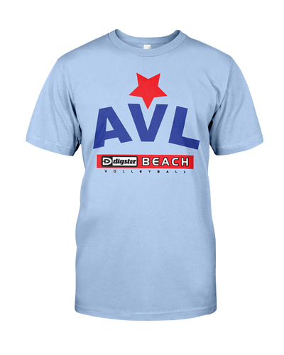 AVL Digster Beach Volleyball Logo Tee