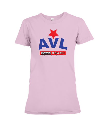 AVL Digster Beach Volleyball Logo Ladies Tee
