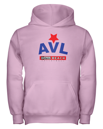AVL Digster Beach Volleyball Logo Youth Hoodie
