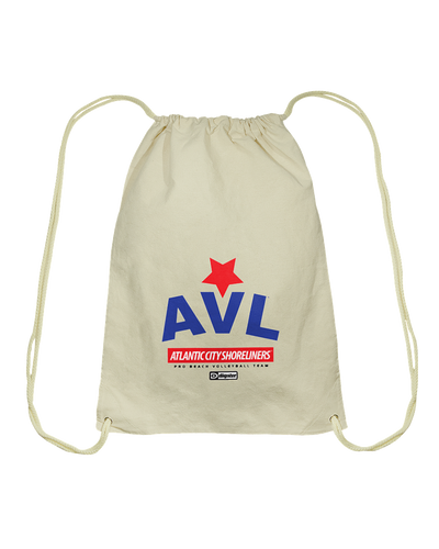 AVL Digster Atlantic City Shoreliners Cotton Drawstring Backpack