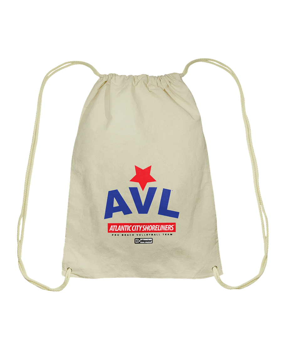 AVL Digster Atlantic City Shoreliners Cotton Drawstring Backpack