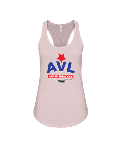 AVL Digster Miami Beaches Flowy Racerback Tank
