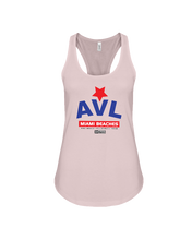 AVL Digster Miami Beaches Flowy Racerback Tank