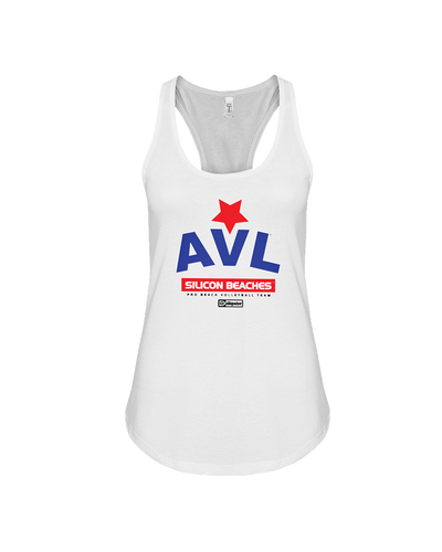 AVL Digster Silicon Beaches Flowy Racerback Tank