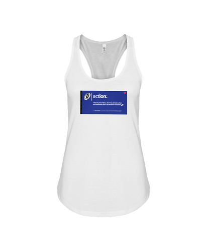 Action Behar Memes Racerback Tank