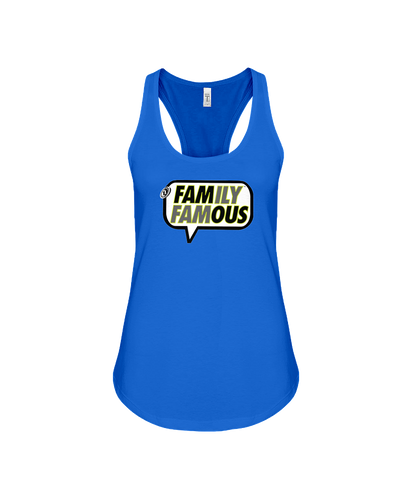 Family Famous Brand Logo Flowy Racerback Tank