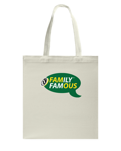 Family Famous Brand Logo Canvas Shopping Tote