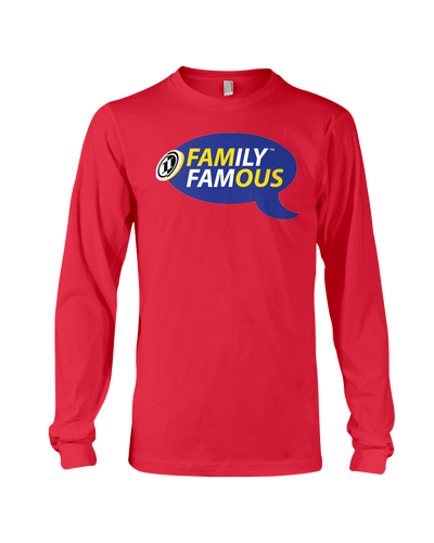 Family Famous Brand Logo Blue Gold Long Sleeve Tee