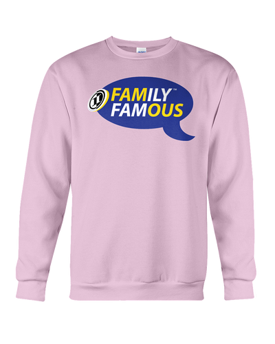 Family Famous Brand Logo Blue Gold Sweatshirt