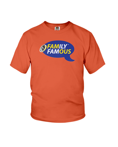 Family Famous Brand Logo Blue Gold Youth Tee