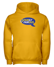 Family Famous Brand Logo Blue Gold Youth Hoodie
