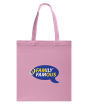 Family Famous Brand Logo Blue Gold Canvas Shopping Tote