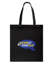 Family Famous Brand Logo Blue Gold Canvas Shopping Tote