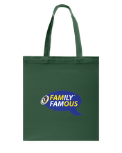 Family Famous Brand Logo Blue Gold Canvas Shopping Tote
