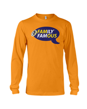 Family Famous Brand Logo Purple Gold Long Sleeve Tee