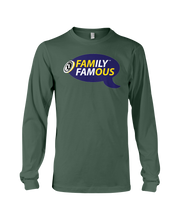 Family Famous Brand Logo Purple Gold Long Sleeve Tee