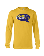 Family Famous Brand Logo Purple Gold Long Sleeve Tee