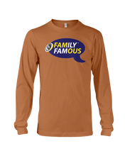 Family Famous Brand Logo Purple Gold Long Sleeve Tee
