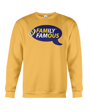 Family Famous Brand Logo Purple Gold Sweatshirt