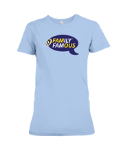 Family Famous Brand Logo Purple Gold Ladies Tee