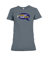 Family Famous Brand Logo Purple Gold Ladies Tee